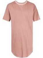 Boris Bidjan Saberi t-shirt Mellow Rose à coupe mi-longue - Rouge