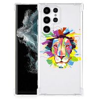 Samsung Galaxy S22 Ultra Stevig Bumper Hoesje Lion Color