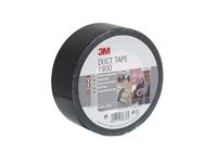 3M Weefseltape 1900, Duct, sterke pantsertape, reparatietape, 50 mm x 50 m, zwart (1 stuks)