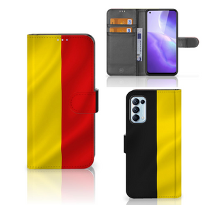 OPPO Find X3 Lite Bookstyle Case Belgische Vlag