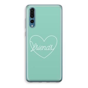 Friends heart pastel: Huawei P20 Pro Transparant Hoesje