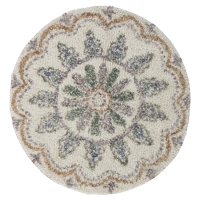 Bloomingville Vloerkleed Deljon Bruin Ø60