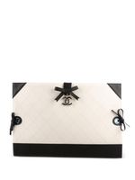 CHANEL Pre-Owned mini pochette CC matelassée à losanges (2014) - Tons neutres