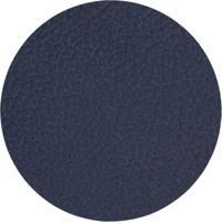 LIND DNA Onderzetter Hippo - Leer - Navy Blue - ø 10 cm