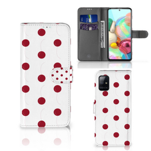 Samsung Galaxy A71 Book Cover Cherries