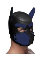 Neoprene Puppy Hood - Black and Blue