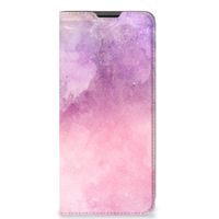 Bookcase Motorola Moto G51 5G Pink Purple Paint