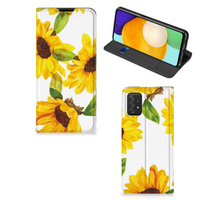 Smart Cover voor Samsung Galaxy A03s Zonnebloemen