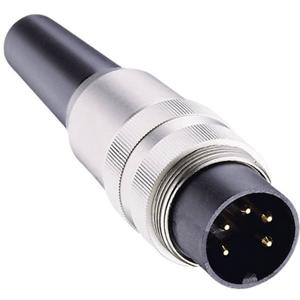 Lumberg SV 81 DIN-connector Stekker, recht Aantal polen: 8 Zilver 1 stuk(s)