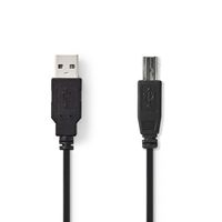 USB 2.0-Kabel | A Male - B Male | 2,0 m | Zwart [CCGB60100BK20] - thumbnail