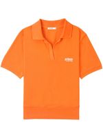 Sporty & Rich polo en coton à logo brodé - Orange