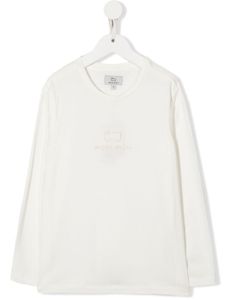 Woolrich Kids t-shirt en coton biologique à broderies - Blanc