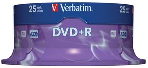 Verbatim DVD recordable DVD+R, spindel van 25 stuks