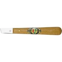 Kirschen 4000815414 Kerstmes met houten handvat met rechte schuine snede, bruin/zilver