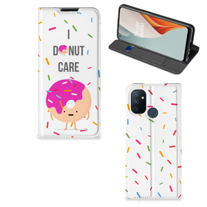 OnePlus Nord N100 Flip Style Cover Donut Roze