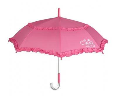 Perletti kinderparaplu met franjes roze 75 cm Perletti kinderparaplu met franjes roze 75 cm