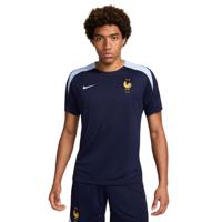 Nike Frankrijk Strike Trainingsshirt 2024-2026 Donkerblauw Lichtblauw