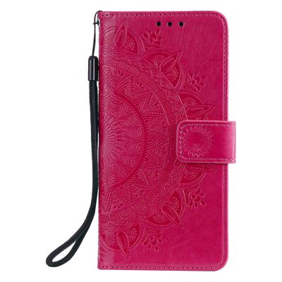 Shop4 - Samsung Galaxy M11 Hoesje - Wallet Case Mandala Patroon Roze