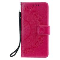Shop4 - Samsung Galaxy M11 Hoesje - Wallet Case Mandala Patroon Roze