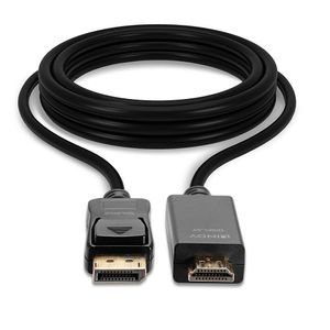 LINDY 36922 DisplayPort-kabel DisplayPort / HDMI Adapterkabel DisplayPort-stekker, HDMI-A-stekker 2.00 m Zwart