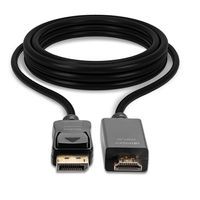 LINDY 36922 DisplayPort-kabel DisplayPort / HDMI Adapterkabel DisplayPort-stekker, HDMI-A-stekker 2.00 m Zwart - thumbnail