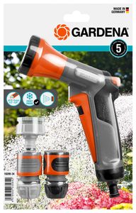 Gardena 18299-32 waterslangkoppeling Spuitpistool/sprinkler connector Zwart, Grijs, Oranje 5 stuk(s)