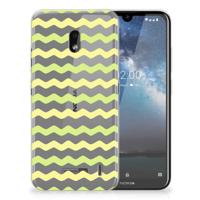 Nokia 2.2 TPU bumper Waves Yellow