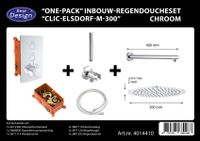 Best Design Clic Elsdorf inbouw regendouche 30cm chroom