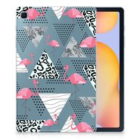 Samsung Galaxy Tab S6 Lite | S6 Lite (2022) Back Case Flamingo Triangle - thumbnail