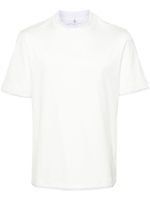 Brunello Cucinelli t-shirt en coton à design superposé - Blanc