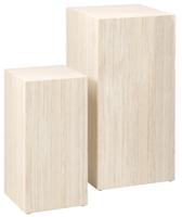 Zuil Lima Set van 2 Beige MDF - Giga Living