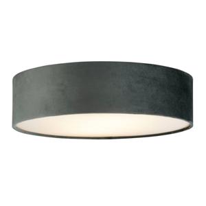 Searchlight Plafondlamp Drum Pleat 38cm velvet antraciet 23298-2GY