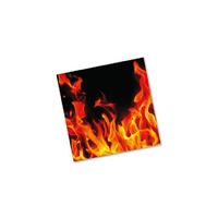 60x BBQ servetten met vlammen 33 x 33 cm - thumbnail