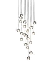 Terzani - Mizu R26SQ Hanglampen Helder Kristal / Wit
