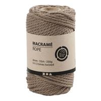 Creativ Company Macrame Koord Lichtbruin, 55m - thumbnail