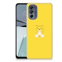 Motorola Moto G62 5G Telefoonhoesje met Naam Baby Leopard - thumbnail