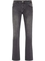 Philipp Plein Supreme Iconic low-rise straight-leg jeans - Gris