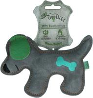 Holland Animal Care Tiny Doodles Doggy - Doodles Puppy - Hondenspeelgoed - Hondenspeelgoed met Piep - Groen - 17 cm