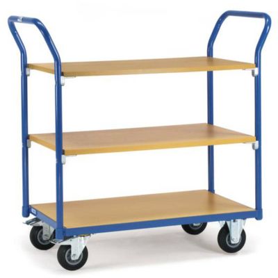 Fetra Hauptartikel 1802 Tafelwagen Staal Poedercoating Laadvermogen (max.): 200 kg Stralend blauw (RAL 5007)
