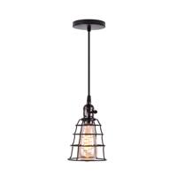 Homestyle Pro MK005-B Industriële Hanglamp 12x20 cm Zwart/Metaal - thumbnail