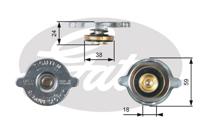 Radiateurdop GATES, u.a. für Mercedes-Benz, Opel, Fiat, Saab, Mitsubishi, Toyota, Honda, Nissan, Chrysler, Ford, Dodge, Plymouth