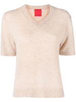 Cashmere In Love pull Miller à col v - Marron