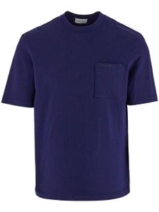 Ferragamo t-shirt en coton à logo imprimé - Bleu