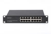 Digitus DN-80115 netwerk-switch Unmanaged Gigabit Ethernet (10/100/1000) 1U Zwart - thumbnail