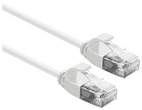 ROLINE UTP Data Center Patchkabel Cat.6A (Class EA), LSOH, extra dun, wit, 0,15 m