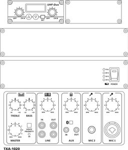 Monacor TXA-1020 mobiel luidsprekersysteem