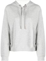 Moncler hoodie en coton à patch logo - Gris