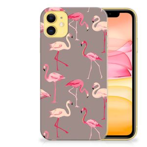 Apple iPhone 11 TPU Hoesje Flamingo