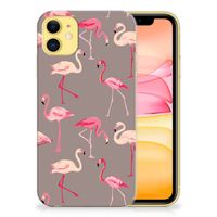 Apple iPhone 11 TPU Hoesje Flamingo - thumbnail