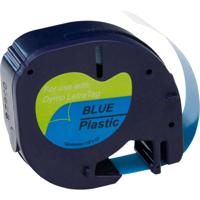 Labeltape G&G 15579 Compatibel vervangt DYMO 91225 Polyester Tapekleur: Blauw Tekstkleur: Zwart 12 mm 4 m